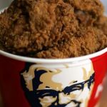Bucket Of Chicken | "KFC, FLOWN STRAIGHT FROM OSAN!!" KOREAN FRICKIN' CHICKEN...MMMM, GOOD! | image tagged in bucket of chicken | made w/ Imgflip meme maker