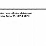 Email to Hillary Clinton