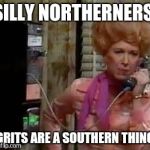 flo | SILLY NORTHERNERS GRITS ARE A SOUTHERN THING | image tagged in flo | made w/ Imgflip meme maker