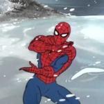 Spiderman in snow