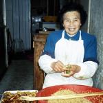 Chinese lady cooking