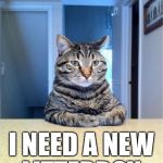 The fallout | I NEED A NEW LITTERBOX | image tagged in take a set,memes | made w/ Imgflip meme maker