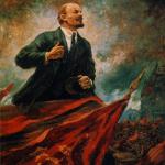 Lenin in the rostrum