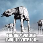 walkers | THE ONLY WALKER I WOULD VOTE FOR... | image tagged in walkers | made w/ Imgflip meme maker