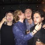Ed Sheeran, Zach Braff, Kit Harington party