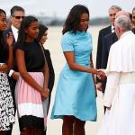 michelle obama 2300 dollar dress pope
