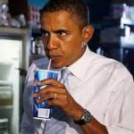 Barack Sipping Soda