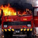 Fire Truck On Fire - Irony