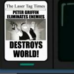 Peter griffin laser tag meme