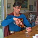 superman drinking meme
