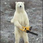 Chainsaw Polar Bear meme