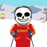 Undertale Sans/South Park Ski Instructor - Bad Time meme