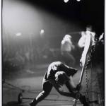 Paul Simonon smashing his guitar