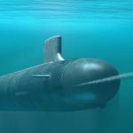 Submarine firing torpedo