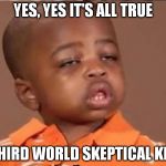boy to boy | YES, YES IT'S ALL TRUE THIRD WORLD SKEPTICAL KID | image tagged in stoned boy,memes | made w/ Imgflip meme maker
