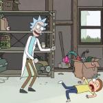 rick and morty pilot twitching