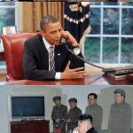 Obama and Kim Jong In phone call