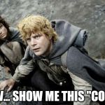 Hobbits Bar-Tour | NOW... SHOW ME THIS "CODE"! | image tagged in hobbits bar-tour | made w/ Imgflip meme maker