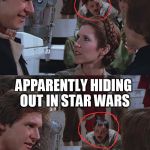 Now who do you remind me of... | HITLER, APPARENTLY HIDING OUT IN STAR WARS | image tagged in hitler in star wars rotj | made w/ Imgflip meme maker