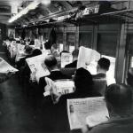 Newspaper On Train