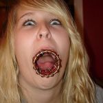 Giggity | GIGGITY | image tagged in open wide,wtf,girl,fail | made w/ Imgflip meme maker