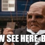 strax | NOW SEE HERE, BOY! | image tagged in strax | made w/ Imgflip meme maker