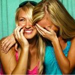 Girls laughing 