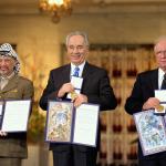 Yasser Arafat Shimon Peres Yitzhak Rabin Nobel prize