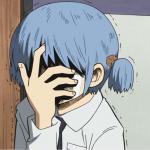 Nichijou Mio Facepalm