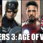 avengers | AVENGERS 3: AGE OF VANILLA | image tagged in avengers | made w/ Imgflip meme maker