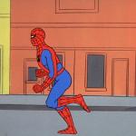 spidey running meme