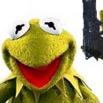 Kermit With Gun meme
