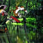Calvin and Hobbes forest meme