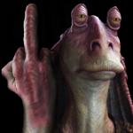 Jar Jar Flipping Bird