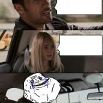 The Rock Forever Alone driving meme