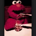 Elmo Drinking