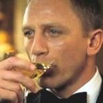 Daniel Craig sipping