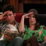 Ted and Robin from How I Met Your Mother mock salute