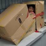 kid cardboard box