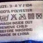 Laundry tips from China