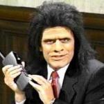 Caveman lawyer with phone