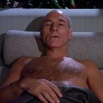 Picard in bed
