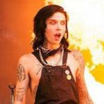 Shocked Andy Biersack | YOU TELL HIM YOUR PREGNANT BUT YOU USED PROTECTION | image tagged in shocked andy biersack | made w/ Imgflip meme maker
