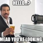 A variation on a theme... | HELLO...? IS IT MEAD YOU'RE LOOKING FOR? | image tagged in lionel richie,hello,pint,funny | made w/ Imgflip meme maker