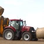 12 round bales tractor
