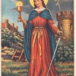 Saint Barbara patron saint of field artillery 