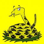 Belgian Gadsden flag surprised