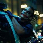 Joker in police car