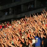 Raise your hands crowd meme