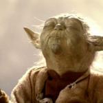 Yoda praying